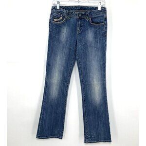 Armani Exchange A|X Jeans Women 4 Short Whisp Embroidered Denim‎ Pants